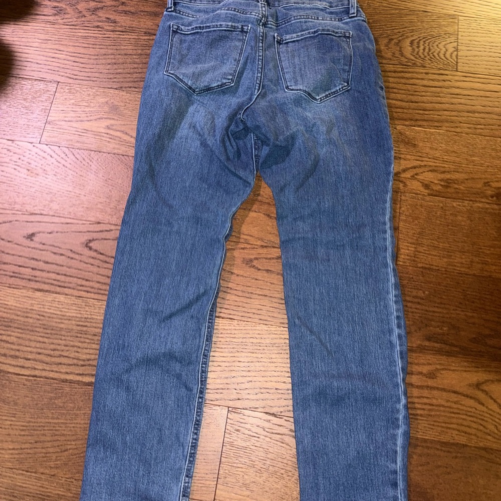 Old Navy Women's Blue Straight Leg Jeans - Picture 4 of 4